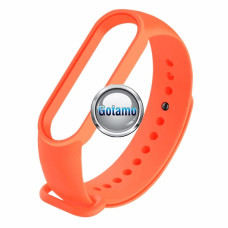 Apyrankės dirželiai Xiaomi Mi Band 5 6 7 išmaniosioms apyrankėms - Apyrankė dirželis Xiaomi Mi Band 5 6 7 išmaniosioms apyrankėms oranžinės spalvos