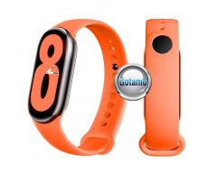 Apyrankė dirželis Xiaomi Mi Band 8 9 išmaniosioms apyrankėms oranžinės spalvos