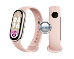Apyrankė dirželis Xiaomi Mi Band 8 9 išmaniosioms apyrankėms šviesiai rožinės spalvos