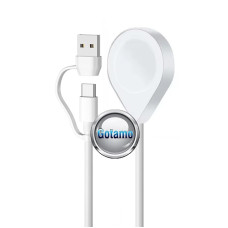 Magnetinis įkrovimo laidas padukas Apple Watch išmaniesiems laikrodžiams bekontaktis su Type-C ir USB jungtimis