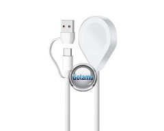 Magnetinis įkrovimo laidas padukas Apple Watch išmaniesiems laikrodžiams bekontaktis su Type-C ir USB jungtimis