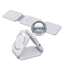 Įkrovimo laidai ir padukai išmaniesiems laikrodžiams ir apyrankėms - MagSafe magnetinis bekontaktis įkrovimo padas trims įrenginiams