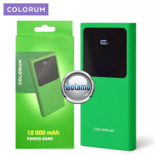 Išorinės baterijos akumuliatoriai (Power Bank) - 10000mAh 22.5W Charge COLORUM išorinė baterija akumuliatorius (Power Bank) žalios spalvos