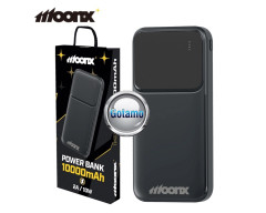 10000mAh Moonx išorinė baterija akumuliatorius (Power Bank) juodos spalvos