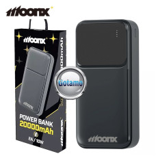 20000mAh 10W Moonx išorinė baterija akumuliatorius (Power Bank) juodos spalvos 20000mAh 10W Moonx išorinė baterija akumuliatorius (Power Bank) juodos spalvos
