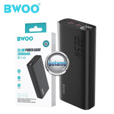 Išorinės baterijos akumuliatoriai (Power Bank) - 20000mAh 22.5W Charge BWOO išorinė baterija akumuliatorius (Power Bank) juodos spalvos