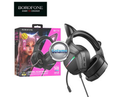 Žaidimams skirtos ausinės Borofone Surround Sound Kitty su mikrofonu