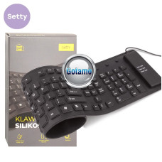 Silikoninė lanksti klaviatūra Setty su laidu