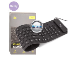 Silikoninė lanksti klaviatūra Setty su laidu