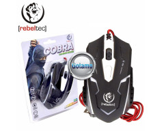 Optinė pelė su laidu žaidimams RebelTec Cobra juodos spalvos