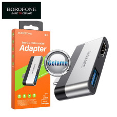 Type-C šakotuvas USB 3.0 1 lizdas ir HDMI 1 lizdas Borofone (USB HUB)