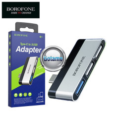 Type-C šakotuvas USB 3.0 1 lizdas ir USB 2.0 2 lizdai Borofone (USB HUB)