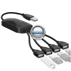 USB šakotuvai (USB HUB) - USB šakotuvas USB 2.0 4 lizdai Akyga 25cm (USB HUB)