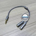 AUX 3.5mm laidai ir jungtys - AUX 3.5mm į 2 AUX 3.5mm lizdus laidas jungtis