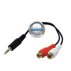 AUX 3.5mm į 2 RCA lizdus jungtis laidas Palanga | Vilnius | Plungė