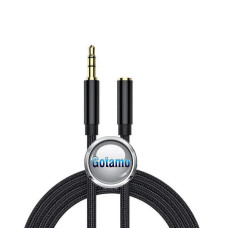 AUX 3.5mm laidai ir jungtys - AUX 3.5mm į AUX 3.5mm lizdą laidas 1 metras (AUX 3.5mm prailginimas)