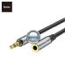 AUX 3.5mm į AUX 3.5mm lizdą laidas 2 metrai Hoco (AUX 3.5mm prailginimas)