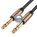 AUX 6.35mm (stereo) į AUX 6.35mm (stereo) laidas 1.5 metro