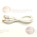 Apple Lightning laidai ir jungtys - Apple Lightning į AUX 3.5mm laidas 1 metras Borofone baltos spalvos