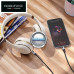 Apple Lightning laidai ir jungtys - Apple Lightning į AUX 3.5mm laidas 1 metras Borofone baltos spalvos