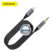 Apple Lightning į AUX 3.5mm laidas 1 metras Foneng juodos spalvos