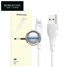 Apple Lightning laidas 2 metrai Borofone 2.4A baltos spalvos Kaunas | Kaunas | Plungė