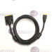 HDMI laidai ir jungtys - HDMI į DVI-D (dual link) 24+1 laidas 1.8 metro ilgio