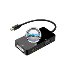 HDMI laidai ir jungtys - Mini DisplayPort į HDMI lizdą, VGA lizdą ir DVI lizdą jungtis laidas