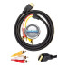 HDMI į 3 RCA laidas 1.5 metro Šiauliai | Telšiai | Kaunas
