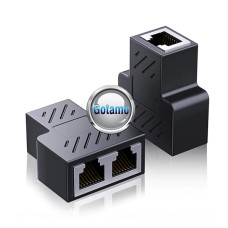 Interneto LAN laidai ir jungtys - Interneto LAN laidų RJ45 šakotuvas 2 lizdų
