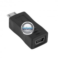 Micro USB į Mini USB lizdą jungtis juodos spalvos Klaipėda | Vilnius | Kaunas