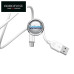 Micro USB laidai ir jungtys - Micro USB laidas 2 metrai Borofone baltos spalvos