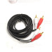 RCA laidai ir jungtys - 2 RCA į 2 RCA laidas 3 metrai