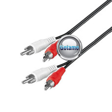 RCA laidai ir jungtys - 2 RCA į 2 RCA laidas 3 metrai