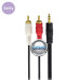 AUX 3.5mm į 2 RCA laidas 5 metrai Setty