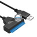 SATA laidai ir jungtys - 2.5 SATA HDD į USB laidas 33cm duomenų perdavimui ir maitinimui