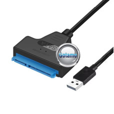 SATA laidai ir jungtys - 2.5 SATA HDD į USB laidas 33cm duomenų perdavimui ir maitinimui
