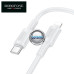 Type-C laidai ir jungtys - Apple Lightning į Type-C laidas 1 metras 27W Borofone baltos spalvos