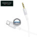 Type-C laidai ir jungtys - Type-C į AUX 3.5mm laidas 1 metras Borofone su DAC čipu