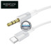 Type-C laidai ir jungtys - Type-C į AUX 3.5mm laidas 1 metras Borofone su DAC čipu