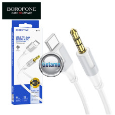 Type-C laidai ir jungtys - Type-C į AUX 3.5mm laidas 1 metras Borofone su DAC čipu
