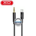 Type-C laidai ir jungtys - Type-C į AUX 3.5mm laidas 1 metras XO juodos spalvos