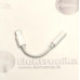 Type-C laidai ir jungtys - Type-C į AUX 3.5mm lizdą jungtis laidas baltos spalvos