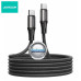 Type-C į Type-C laidas 2 metraI 60W JOYROOM juodos spalvos