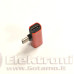 Type-C laidai ir jungtys - Type-C į Type-C lizdą ir AUX 3.5mm lizdą jungtis raudonos spalvos