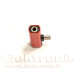 Type-C laidai ir jungtys - Type-C į Type-C lizdą ir AUX 3.5mm lizdą jungtis raudonos spalvos