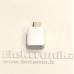 Type-C į USB 3.0 lizdą jungtis OTG Samsung baltos spalvos