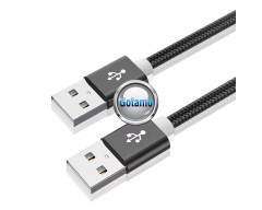 USB 2.0 į USB 2.0 laidas 3 metrai juodos spalvos