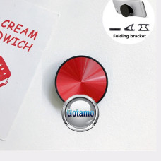 Laikikliai ir stovai telefonams - Klijuojamas laikiklis telefonui Pop Socket Metalic raudonos spalvos