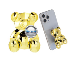 Klijuojamas laikiklis telefonui ShinyBear aukso spalvos Klijuojamas laikiklis telefonui ShinyBear aukso spalvos